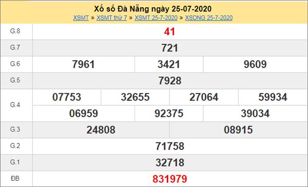 Thống kê XSDNG 29/7/2020 chốt KQXS Đà Nẵng thứ 4