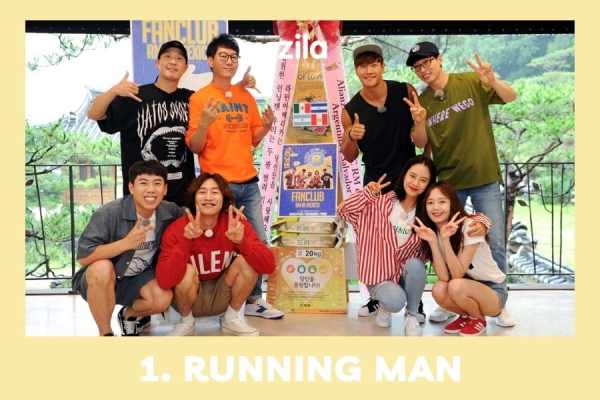 Running Man là show truyền hình thực tế hàn quốc được yêu thích nhất