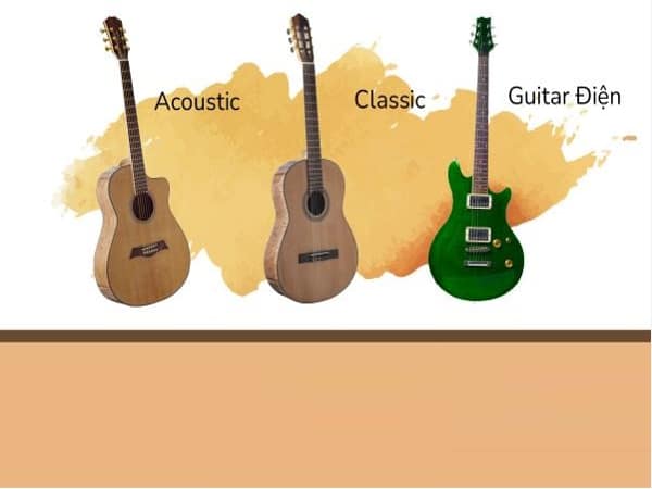 Các loại đàn Guitar cho người mới học phổ biến nhất