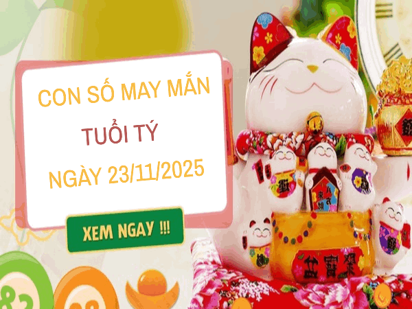 Con số may mắn tuổi Tý ngày 23/11/2025 theo thời tiết