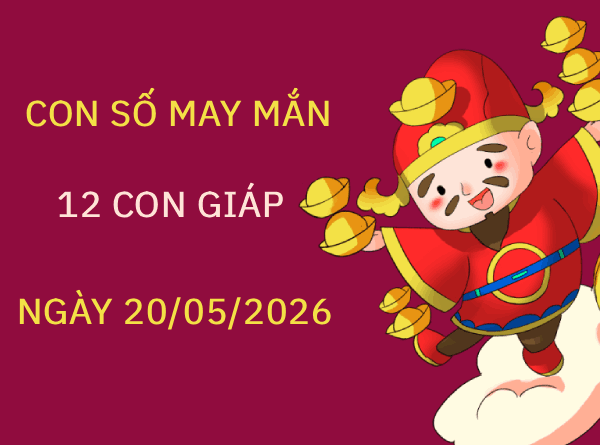 Phân tích con số may mắn 12 con giáp ngày 20/05/2026