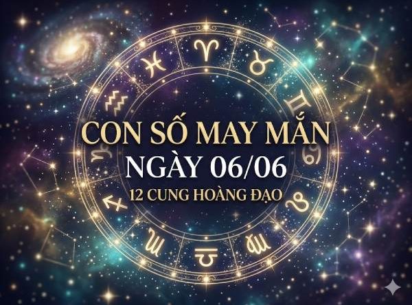 Luận giải con số may mắn 12 cung hoàng đạo ngày 06/06/2026 hôm nay chính xác